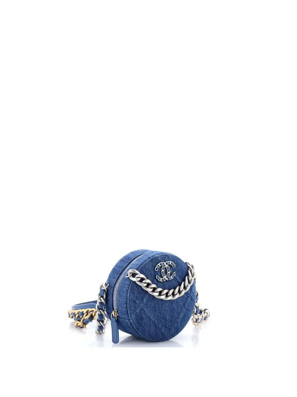Chanel 19 Round Clutch With Chain #343096C26B